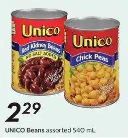 Sobeys Unico Beans assorted offer