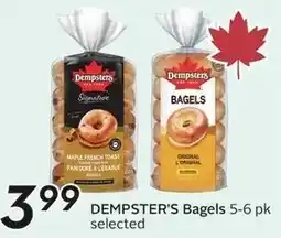 Sobeys Dempters Bagels offer