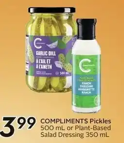 Sobeys Compliments Pickles offer