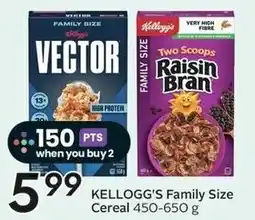 Sobeys Kellogg's Family Size Cereal offer