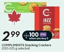 Sobeys Compliments Snacking Crackers offer