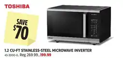 Canadian Tire Toshiba 1.2 cu-ft stainless-steel microwave inverter offer