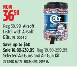 Canadian Tire Colt Airsoft Pistol with Airsoft BBs offer