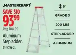 Canadian Tire Mastercraft aluminum stepladder offer