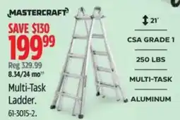 Canadian Tire Mastercraft multi-task ladder offer