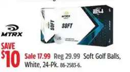 Canadian Tire Mtrx soft golf balls offer