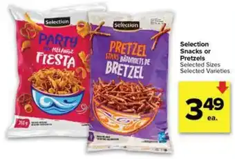 Selection Snacks or Pretzels