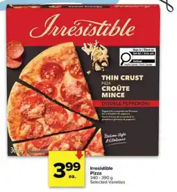 Metro Irresistible pizza thin crust croûte mince double pepperoni offer