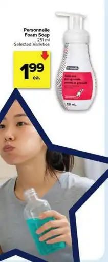 Metro Personnelle foam soap offer