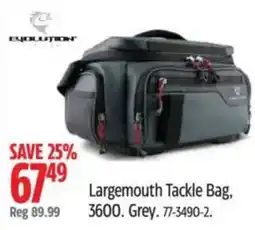 Canadian Tire Evolution Largemouth Tackle Bag offer
