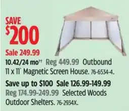 Canadian Tire Outbound Magnetic Screen House offer