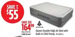 Canadian Tire Woods queen double-high air bed offer