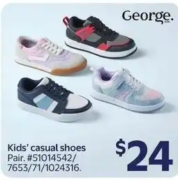 Walmart George kids' casual shoes offer