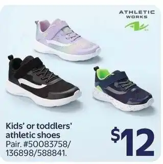 Athletic Works kids' or toddlers' athletic shoes