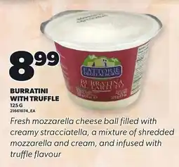 Loblaws Fattorie degli Alburni burratini with truffle offer