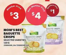 Loblaws Mom's best baguette crisps offer