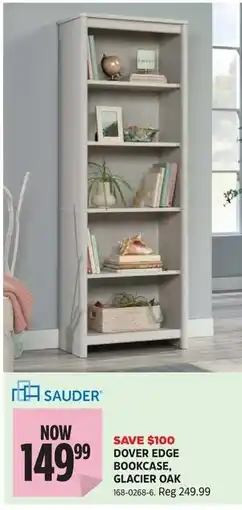 Canadian Tire Sauder Dover Edge Bookcase, Glacier Oak offer