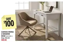 Canadian Tire Canvas moira 2-drawer desk offer