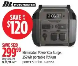 Canadian Tire Motomaster eliminator powerbox surge offer
