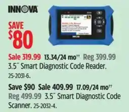Canadian Tire Innova 3.5" Smart Diagnostic Code Reader offer