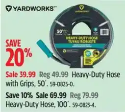 Canadian Tire Yardworks heavy-duty hose with grips offer