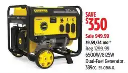 Canadian Tire Champion dual-fuel generator offer