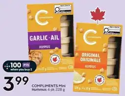 Sobeys Compliments Mini Hummus offer