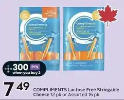 Sobeys Compliments Lactose Free Stringable Cheese offer