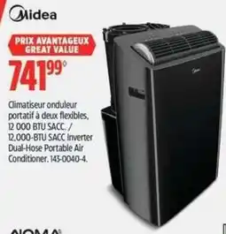 Canadian Tire Midea 12,000-BTU SACC Inverter Dual-Hose Portable Air Conditioner offer