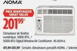 Canadian Tire Noma 5000-btu digital window air conditioner offer
