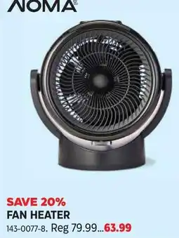 Canadian Tire Noma fan heater offer