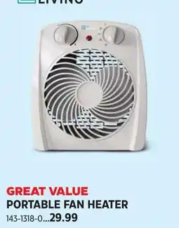 Canadian Tire Living portable fan heater offer
