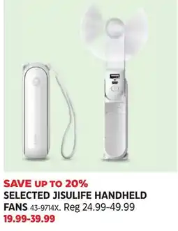 Canadian Tire Jisulife handheld fans offer