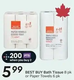 Sobeys Best Buy Bath Tissue or Paper Towels offer
