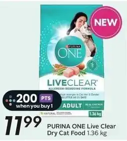 Sobeys Purina One Live Clear Dry Cat Food offer