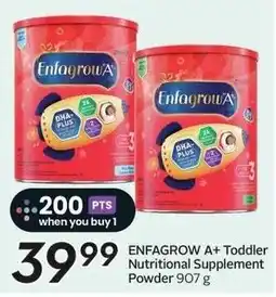 Sobeys Enfagrow A+ Toddler Nutritional Supplement Powder offer