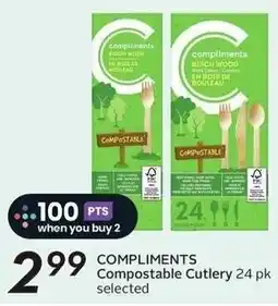 Sobeys Compliments Compostable Cutlery offer