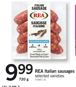Loblaws Rea italian sausages offer