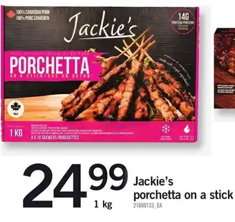 Loblaws Jackie's porchetta on a stick offer