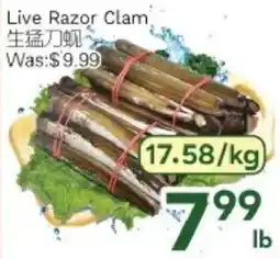 Ample Food Market Live Razor Clam offer