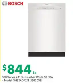 Kent Bosch 100 Series 24" Dishwasher White offer