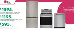 Kent LG 30' Bottom Freezer Refrigerator Stainless Steel offer