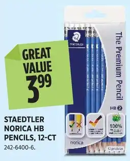 Canadian Tire Staedtler Norica HB pencils offer