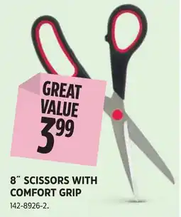 Canadian Tire Great Value 8" scissors with comfort grip offer