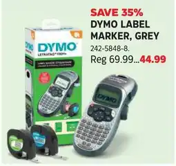 Canadian Tire Dymo label marker grey offer