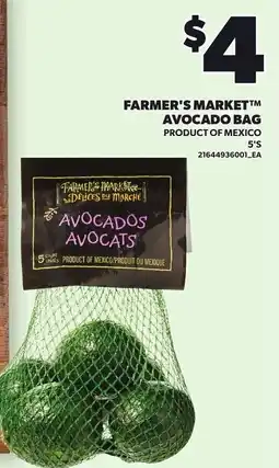 Loblaws Farmer's Market avocado bag offer