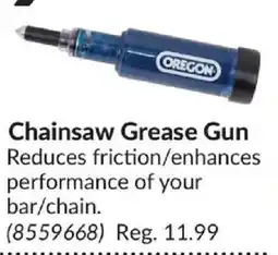 Princess Auto Oregon chainsaw grease gun offer