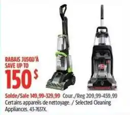 Canadian Tire Selected Cleaning Appliances offer