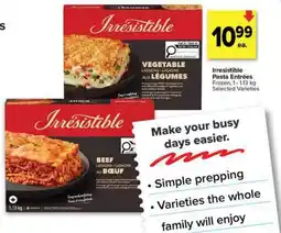Metro Irresistible pasta entrées offer