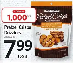 Loblaws Optimum Pretzel Crisps Drizzlers offer